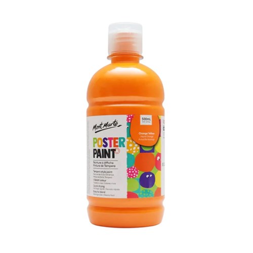 MONT MARTE POSTER PAINT 500ml - Orange Yellow